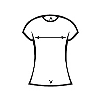 Size chart - woman´s T-shirts
