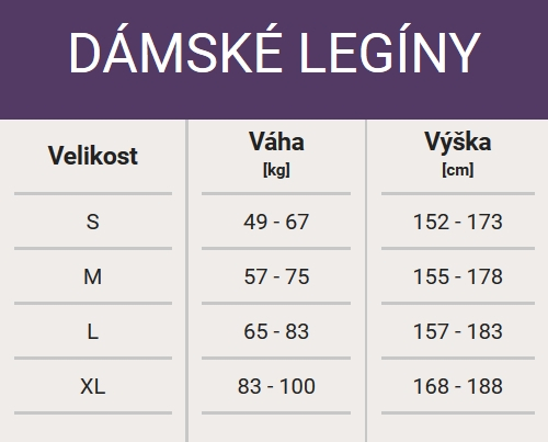 Dámské legíny se stříbrem