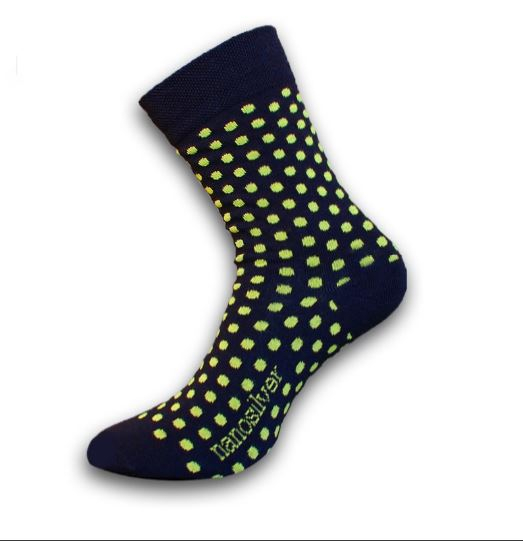 Společenské ponožky nanosilver se vzorem